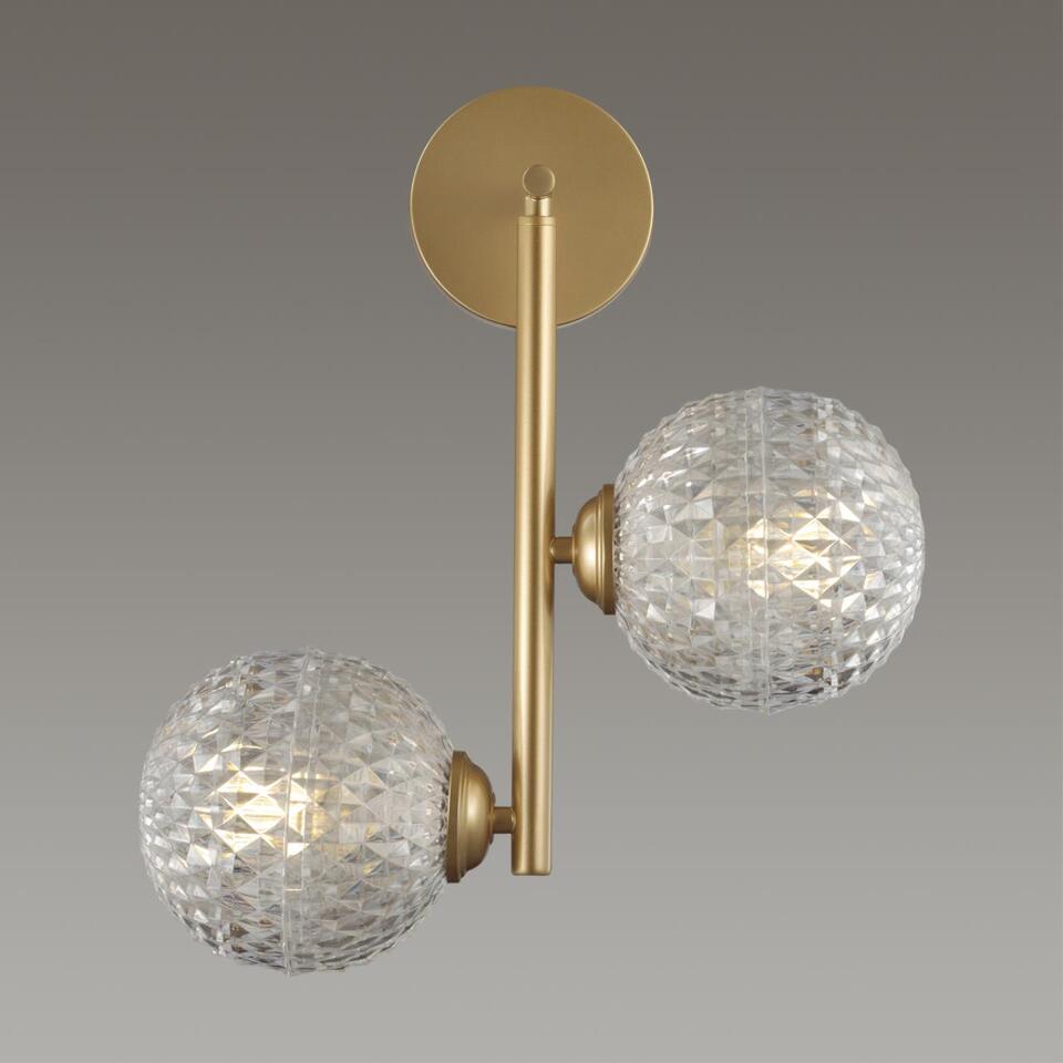 Фото №4  LUMION 5292/2W MODERNI LN23 000 матовое золото Бра с выкл. E27 2*8W LED 220V GENEVA