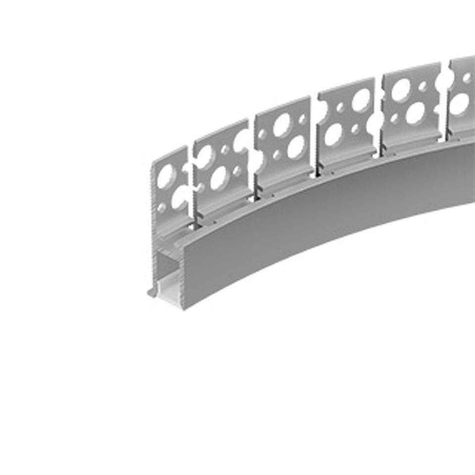 Фото №1  Arlight Профиль WALL-FANTOM-BENT-W10-SIDE-2000 ANOD ( Алюминий)