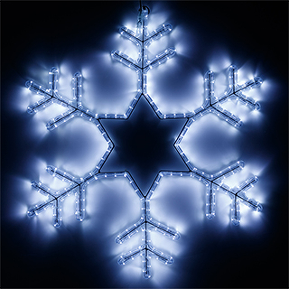Фото №1  Ardecoled Фигура cветодиодная ARD-SNOWFLAKE-M4-750x750-324LED White (230V, 18W) ( IP65)