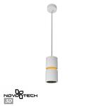 Превью фото №1  Подвесной светильник NOVOTECH 359339 OVER NT24 318 белый Светильник подвесной с механизмом регулировки высоты, провод 2м IP20 LED 10W/3W 3000K 1090Лм 170-265V ARISTO