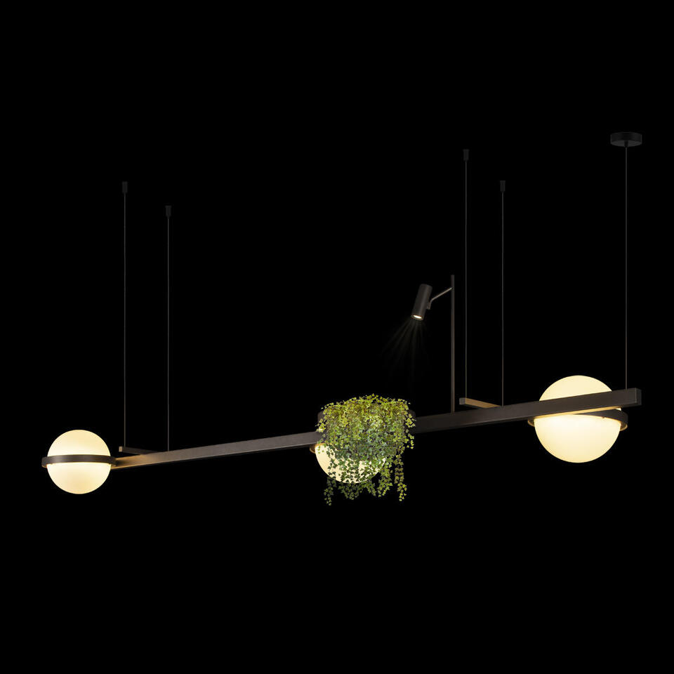 Фото №6  Подвесной светильник 10121/C Dark grey Подвесной светильник LOFT IT Jardin