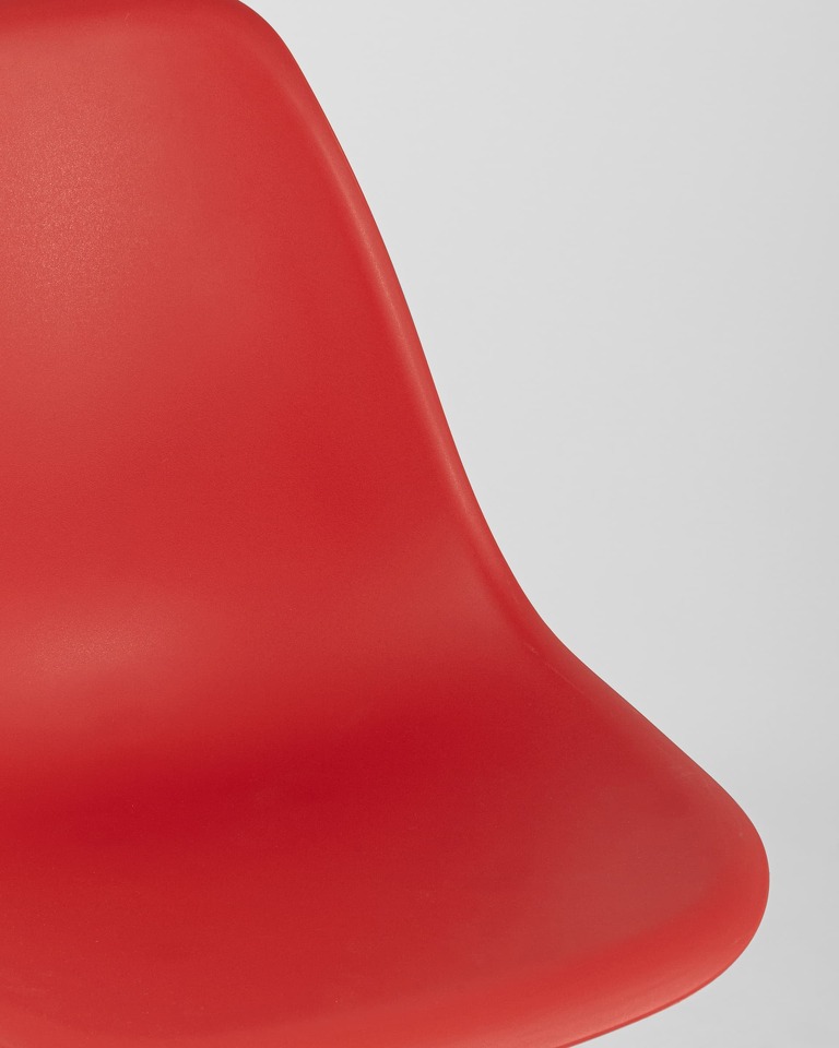 Фото №10  Стул Eames Style DSW красный x4 (разборный каркас)