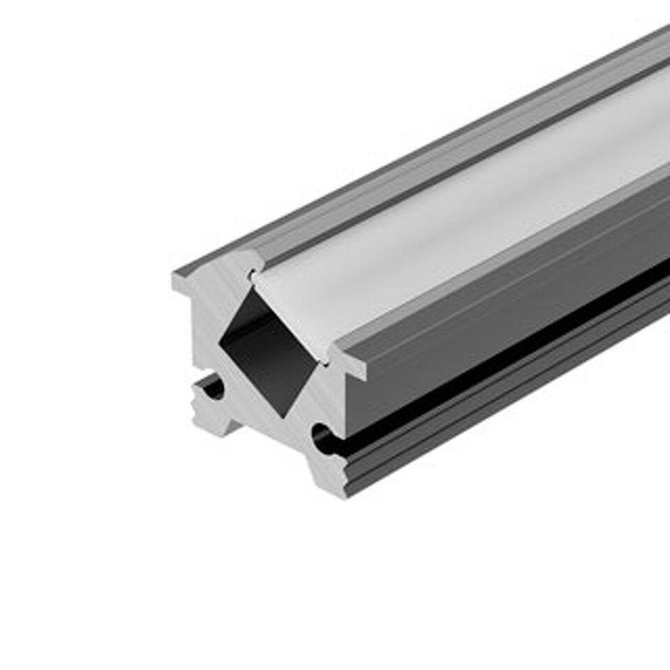 Фото №1  Arlight Профиль SL-BEVEL-H12-F13-2000 ANOD IRON GREY ( Алюминий)
