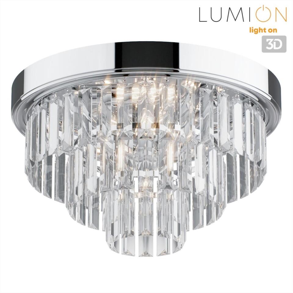 Фото №8  Люстра LUMION 8266/4C CLASSI LN26 120 хром/хрусталь металл/прозрачный Люстра потолочная Е14 4*40W 220V ZAHA