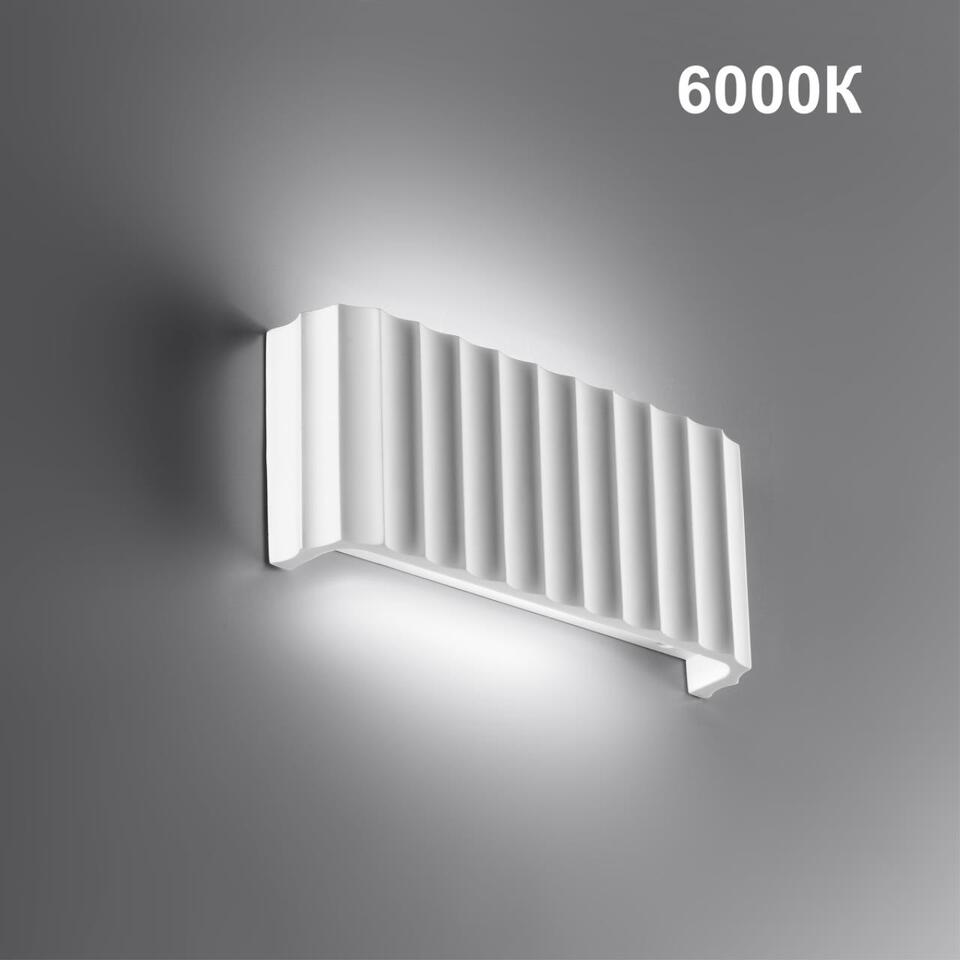 Фото №9  NOVOTECH 359401 OVER NT24 608 белый гипс Светильник настенный с переключателем цв.температуры IP20 LED 8W 220V 3000/4000/6000K YESO