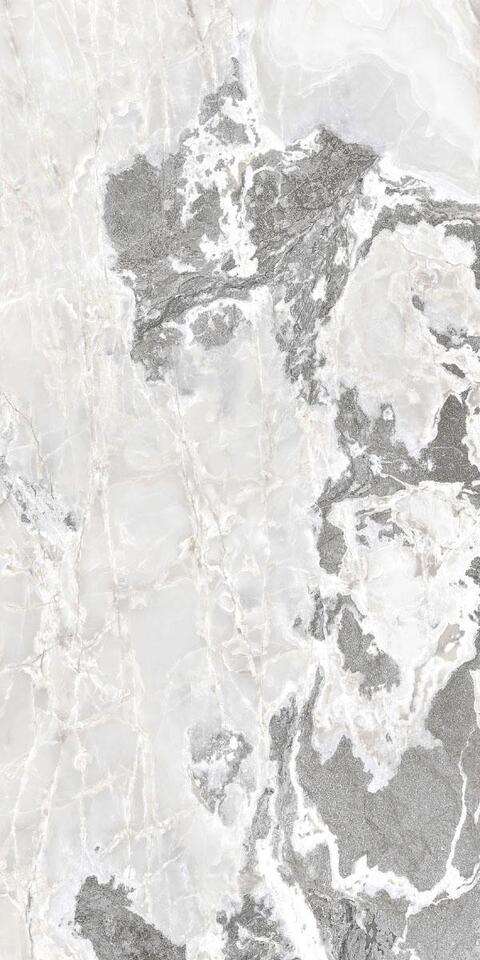 Фото №5  CASA DOLCE CASA Керамогранит ONYX&MORE WHITE BLEND GLO 6MM R 120x240