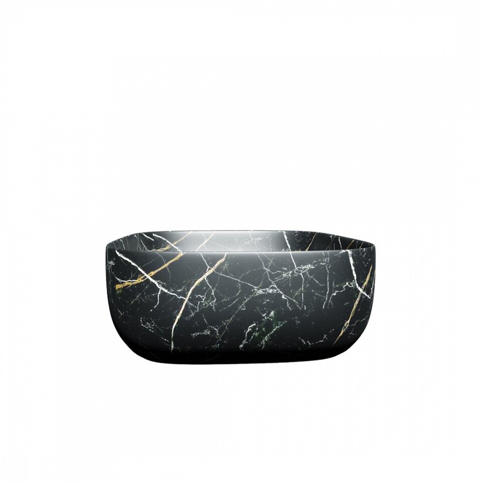 Фото №13  Раковина Teymi Раковина Solli 50 artceramic, накладная, Черный Мрамор T50394