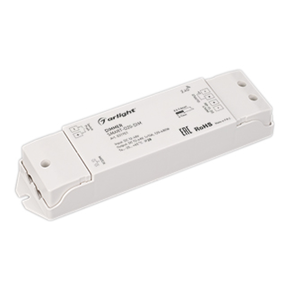 Фото №1  Arlight Диммер SMART-D20-DIM (12-48V, 1x10A, 2.4G) ( IP20 Пластик, 5 лет)