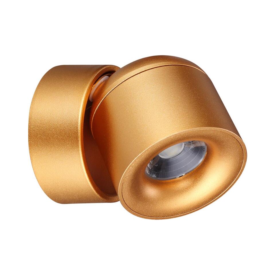 Фото №7  NOVOTECH 358810 OVER NT21 360 матовое золото Светильник накладной светодиодный IP20 LED 10W 850Лм 4000K 220V GESSO