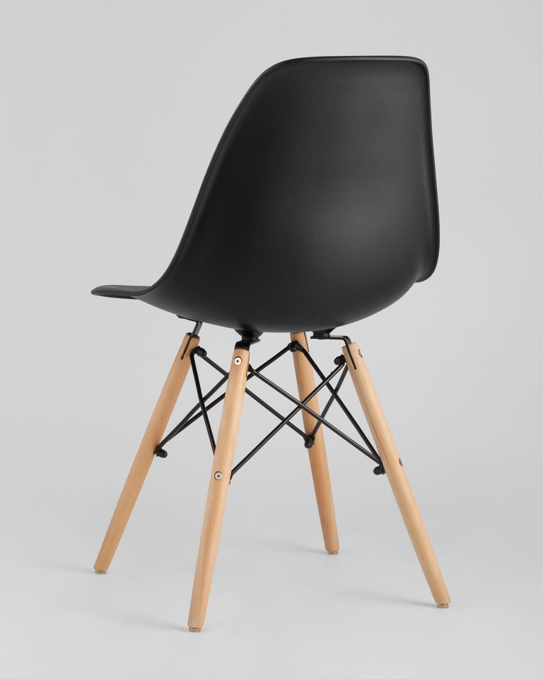 Фото №10  Стул Eames Style DSW черный x4 (разборный каркас)