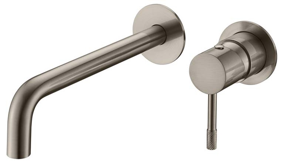 Фото №2  Boheme Смеситель для умывальника из стены, Uno. Nickel Brush