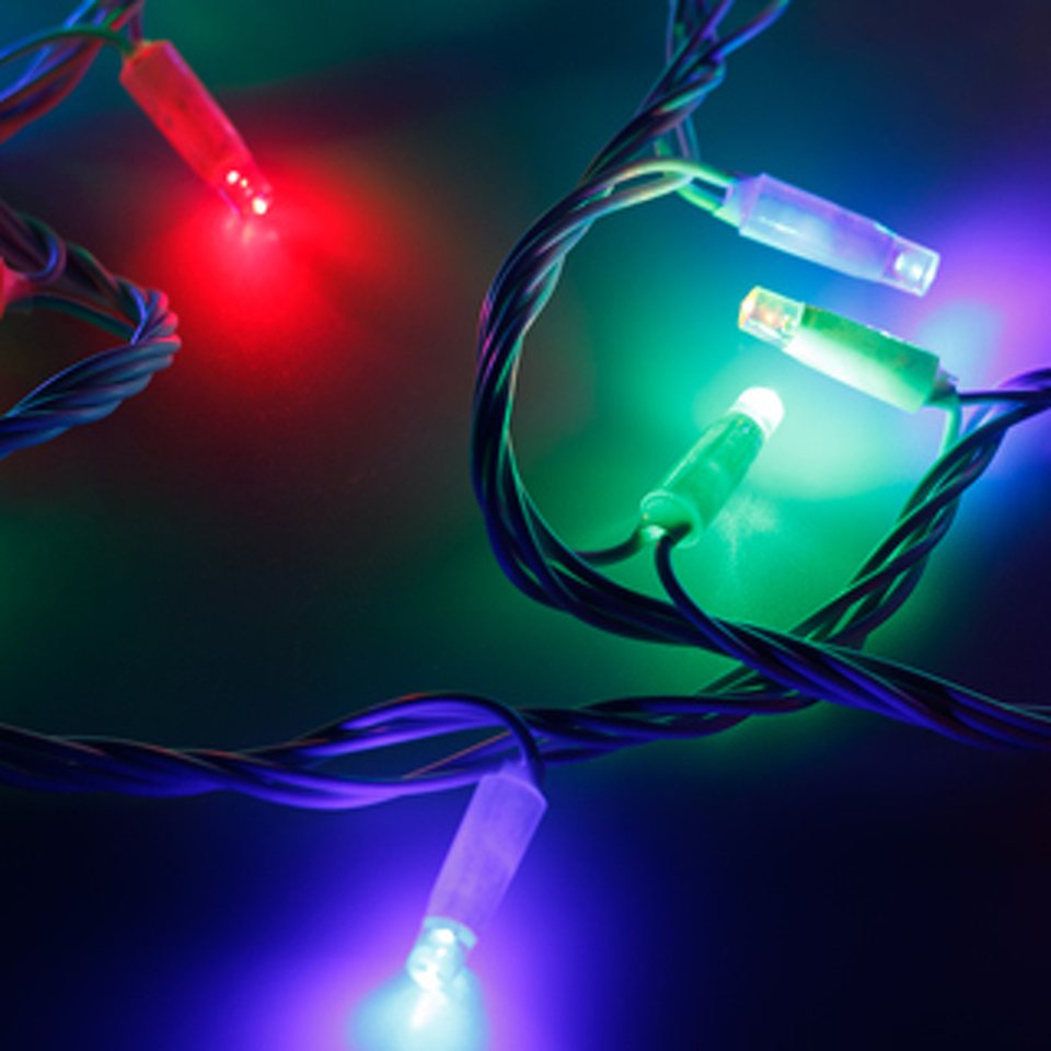 Фото №1  Ardecoled Светодиодная гирлянда ARD-STRING-CLASSIC-10000-WHITE-100LED-LIVE RGB (230V, 7W) ( IP65)