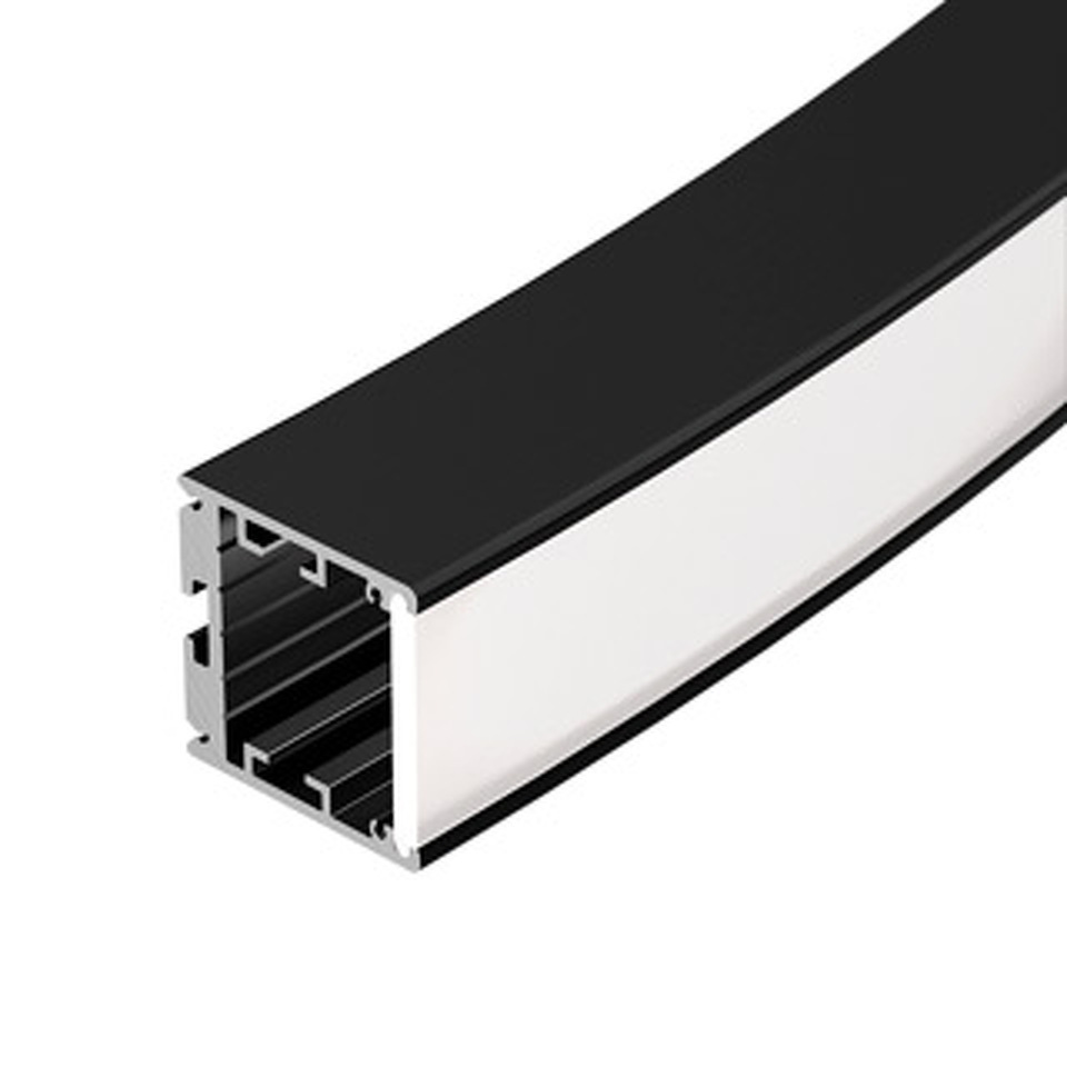 Фото №1  Arlight Профиль SL-ARC-3535-D1500-W90 BLACK (1180мм, дуга 1 из 4) ( Алюминий)