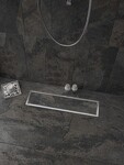 Превью фото №22  Watersense Душевой трап Aina под плитку, с сухим затвором, вертикальный выпуск 10х40 c решеткой, нержавеющая сталь T90355