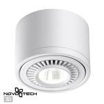 Превью фото №1  NOVOTECH 358811 OVER NT21 378 белый Светильник накладной светодиодный IP20 LED 9W 770Лм 4000K 220V GESSO