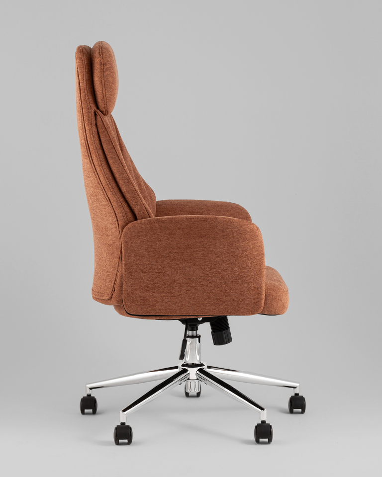 Фото №10  Кресло офисное TopChairs Neoma терракотовый ткань