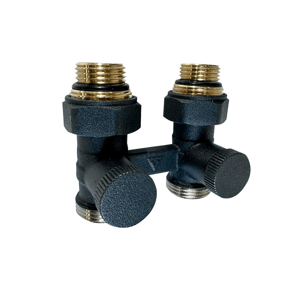 Фото №1  Узел нижнего подключения КЗТО PREMIUM 1/2ʹ х 3/4ʹ Eurokonus, прямой RAL TP26X-M215249005