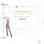 Превью фото №8  Подвесной светильник 10388P/B Brass Подвесной светильник LOFT IT Thread