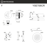 Превью фото №3  Термостатическая душевая система скрытого монтажа WHITECROSS Y YSET08CR (хром)