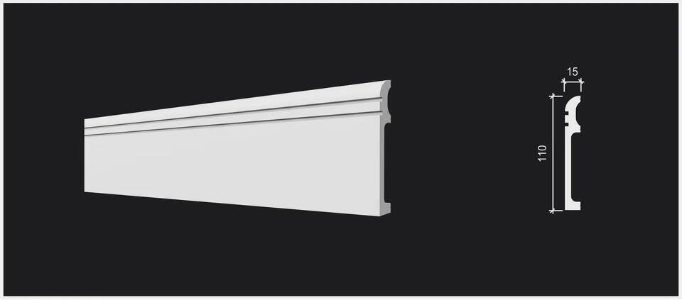 Фото №6  Плинтус Decor-dizayn DD721/Плинтус (110х15x2000мм)/16, шт