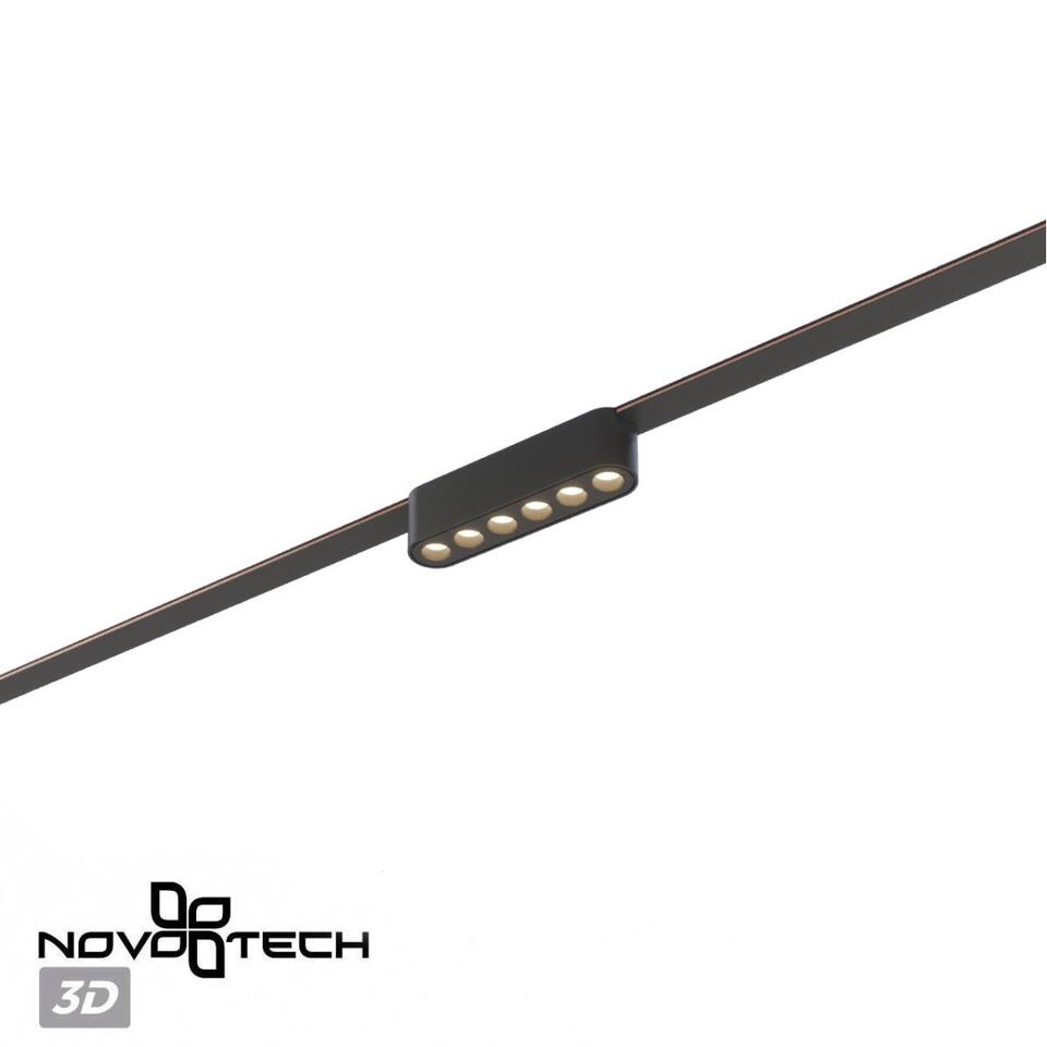 Фото №8  NOVOTECH 359458 SHINO NT24 098 черный Трековый смарт-светильник для низковольтного шинопровода с двумя режимами работы IP20 LED 6W 24V 3000-6000K EASY