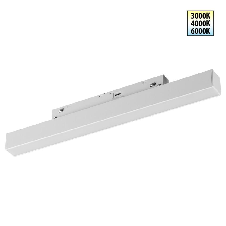 Фото №6  NOVOTECH 359616 SHINO NT25 000 белый Трековый светильник для низков. шинопровода с переключ. цв. темпер. IP20 LED 3000К\4000К\6000К 10W 48V FLUM