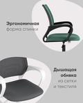 Превью фото №4  Кресло Кресло офисное TopChairs ST-Basic сетка/ткань синий