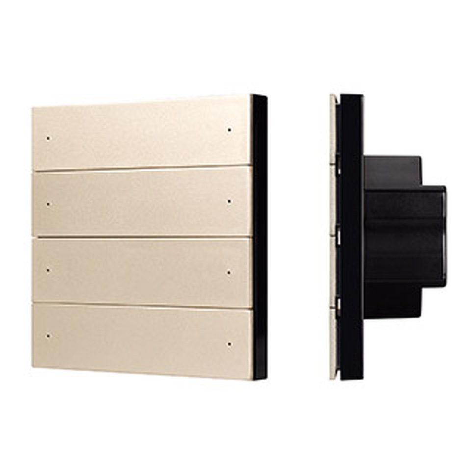Фото №1  IARL INTELLIGENT ARLIGHT Кнопочная панель SMART-DMX512-801-22-8G-8SC-DIM-IN Gold (230V, 2.4G) ( IP20 Пластик, 5 лет)