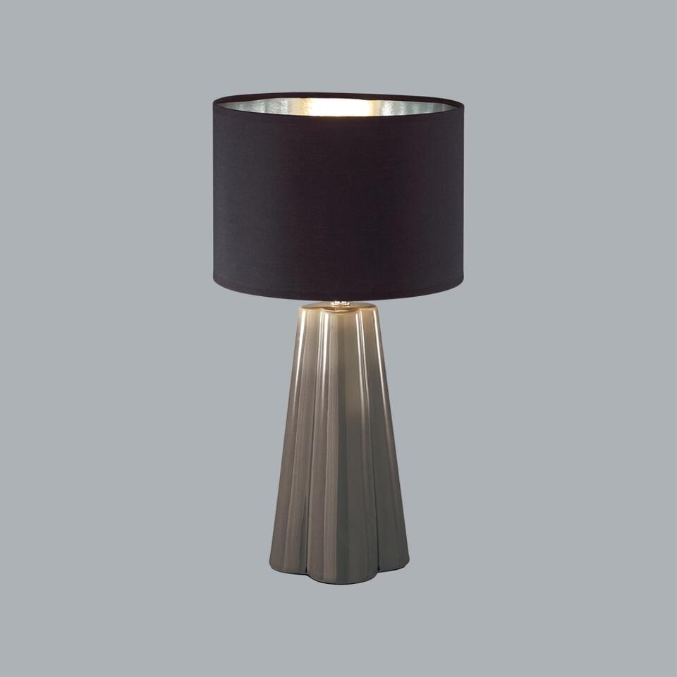 Фото №7  Настольная лампа LUMION 8125/1T COMFI LN26 478 черный/серый, керамика/текстиль Настольная лампа E27 1*60W 220V HINAMI