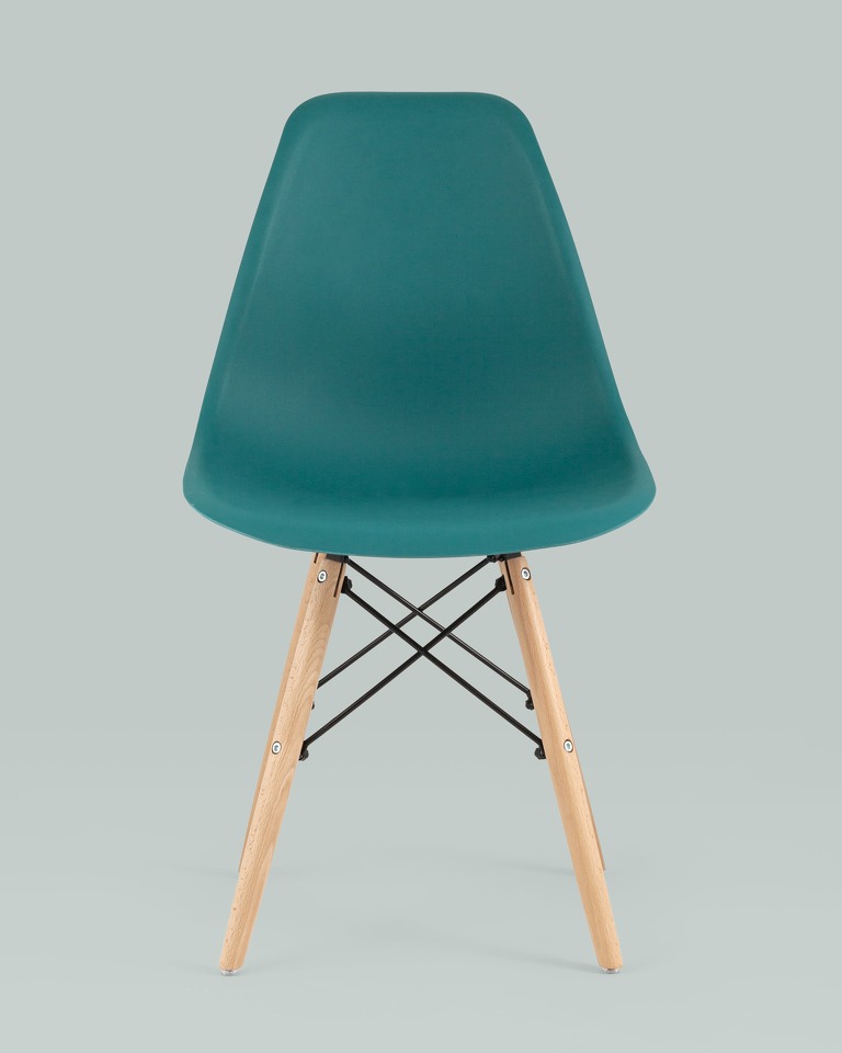 Фото №10  Стул Eames Style DSW темно-бирюзовый x4 (разборный каркас)
