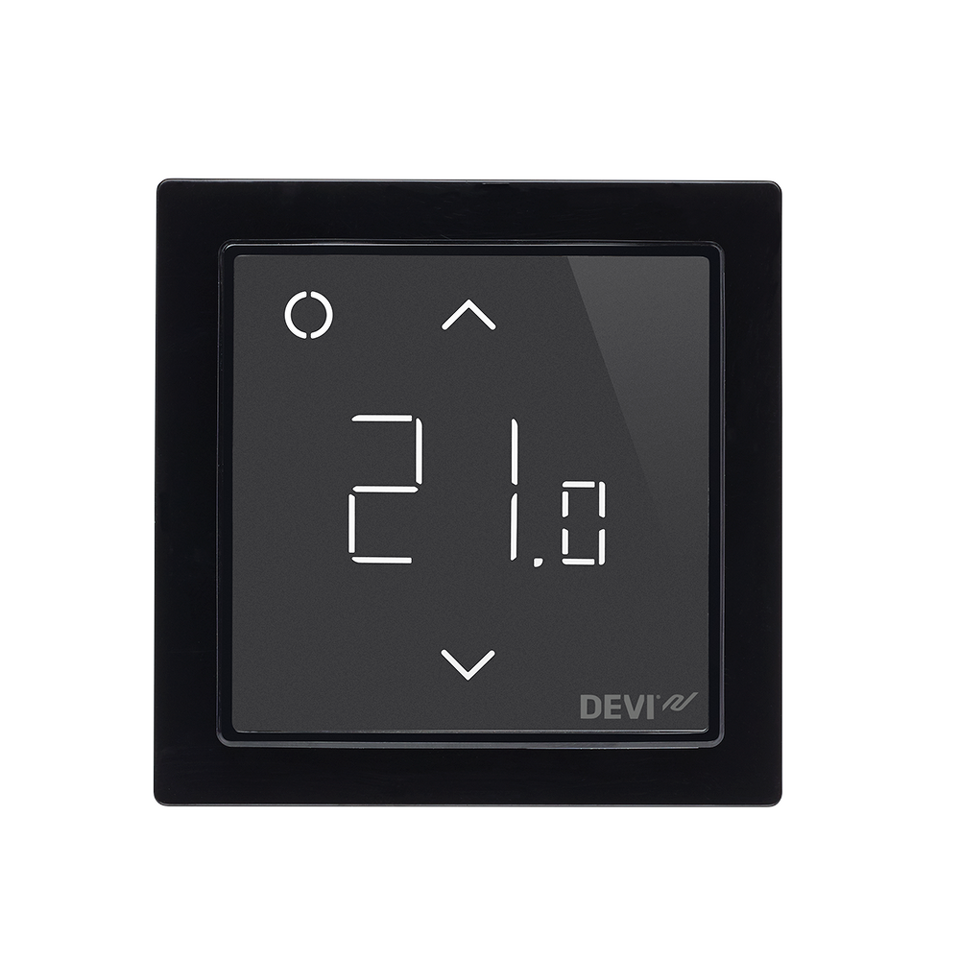 Фото №1  Терморегулятор DEVIreg™ Smart интеллектуальный с Wi-Fi, черный, 16А