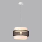 Превью фото №5  Подвесной светильник LUMION 8002/1A MODERNI LN25 000 белый, черный металл/металл, текстиль Подвес Е27 60W 220V ANIMAISA