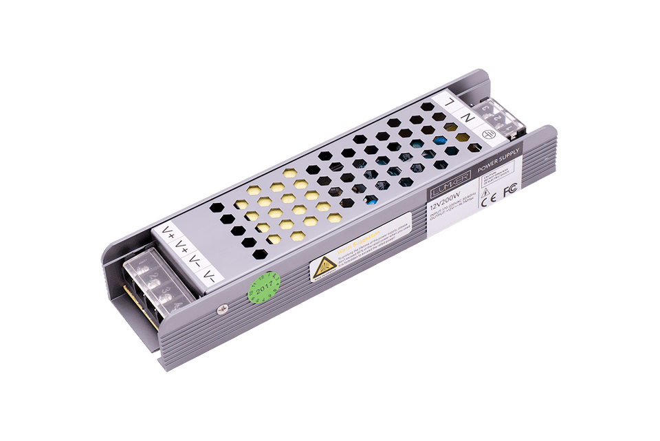 Фото №3  SWG PRO Компактный блок питания в металлическом корпусе, IP20,200W, 12V, YA-200-12