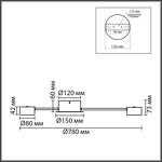 Превью фото №2  Люстра LUMION 8343/8C COMFI LN26 252 белый, металл Люстра GX53 LED 8*7W 220V TORINA