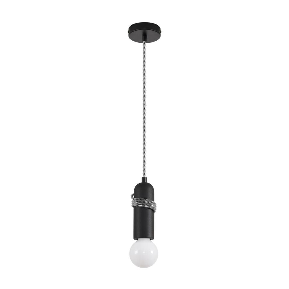 Фото №6  Подвесной светильник LUMION 8364/1A ECO LN26 330 черный, металл/бетон Подвес E27 LED 10W 220V TESLA