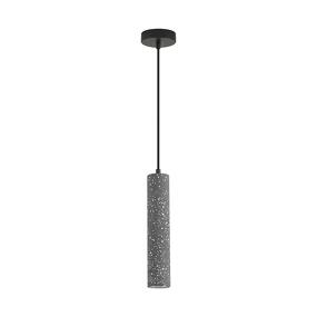 Фото LUMION 8354/1A SUSPENTIONI LN26 331 черный, металл/цемент Подвес GU10 LED 5W 220V SHAMAREL