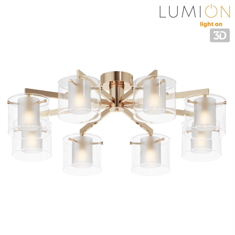 Фото №7  Люстра LUMION 6587/8C MODERNI LN26 133 золото/прозрачный, металл/стекло Люстра потолочная E14 8*40W 220V VERDI