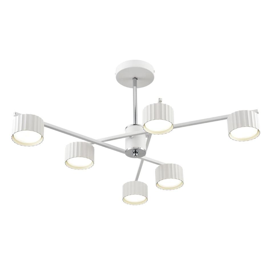 Фото №11  Люстра LUMION 8241/6C COMFI LN26 244 белый/хром, металл Люстра потолочная LED GX53 6*7W 220V KARINA