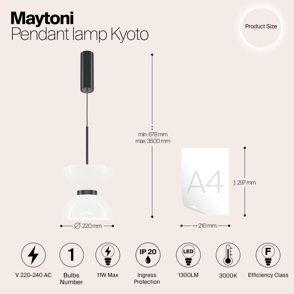 Фото №12  Подвесной светильник Подвесной светильник Maytoni MOD178PL-L11B3K