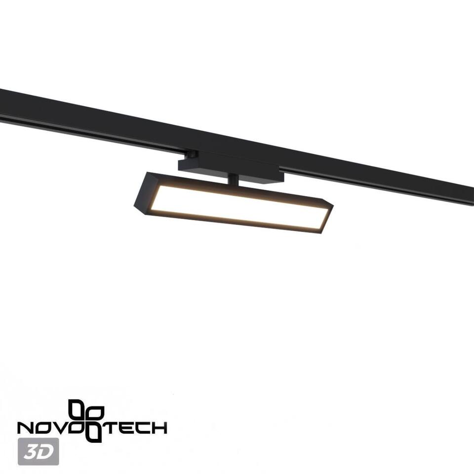 Фото №7  NOVOTECH 359772 PORT NT25 242 черный Светильник однофазный двухжильный трековый с переключ. цв. температуры IP20 LED 18W 180-265V 2700К/3200К/4000К STRATUS