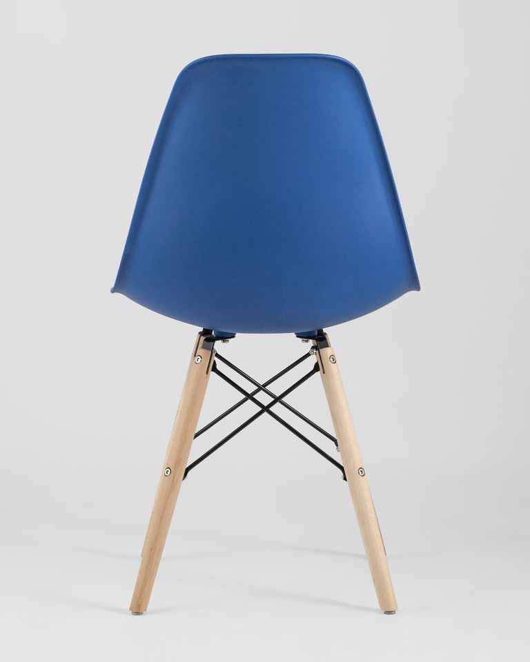 Фото №10  Стул Eames Style DSW синий x4 (разборный каркас)