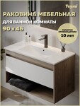 Превью фото №1  Раковина Teymi Раковина для ванной мебельная на тумбу Ritta 90 белая T51006