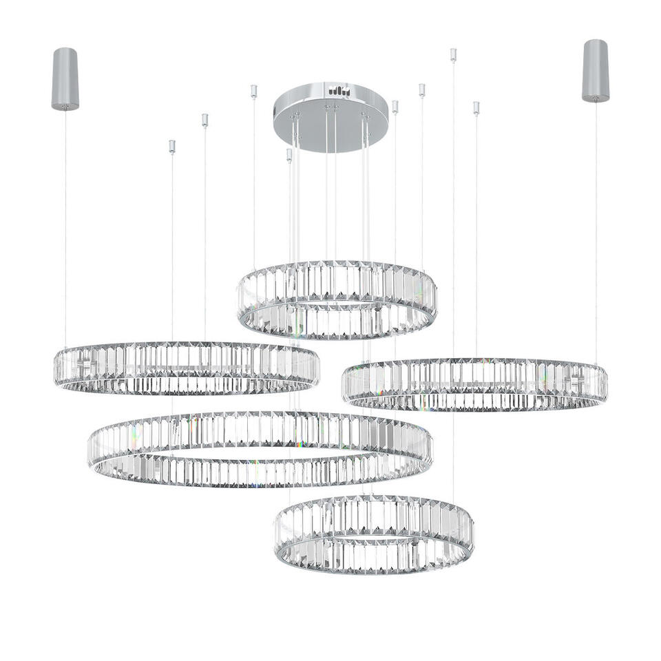 Фото №4  Подвесной светильник 10135/5 Chrome Подвесной светильник LOFT IT Crystal ring