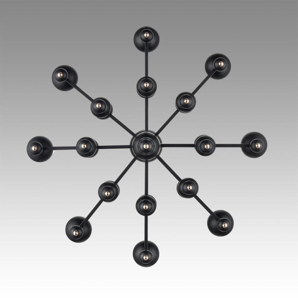 Фото №8  Люстра LUMION 8106/8 MODERNI LN26 130 черный/золото, металл Люстра Е14 8*40W 220V NANA