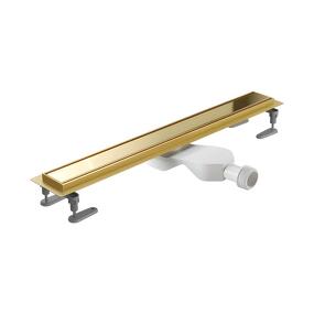 Фото Душевой трап EXCELLENT Stilio Gold 60 см. решетка декоративная (золото)