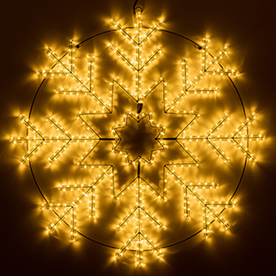 Фото №1  Ardecoled Фигура светодиодная ARD-SNOWFLAKE-M8-950x950-540LED Warm (230V, 33W) ( IP65)
