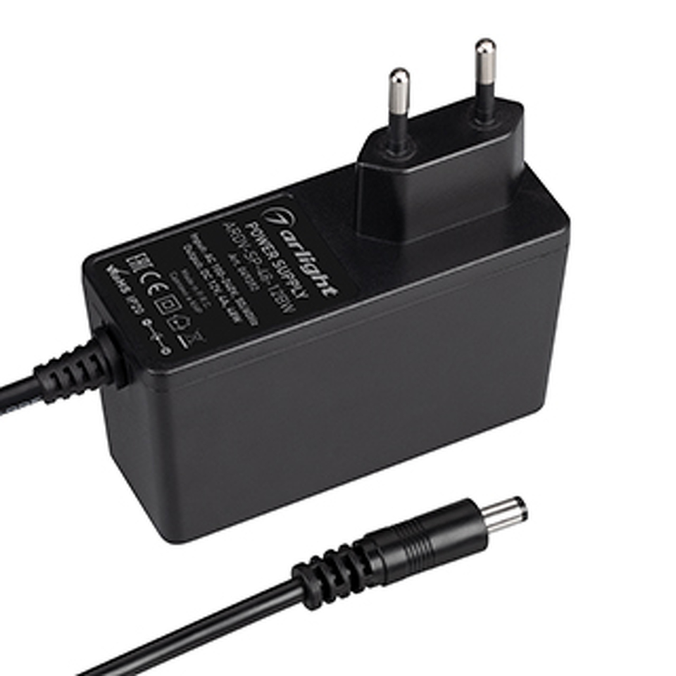 Фото №1  Arlight Блок питания ARDV-SP-48-12BW (12V, 4A, 48W) ( Адаптер, 5 лет)