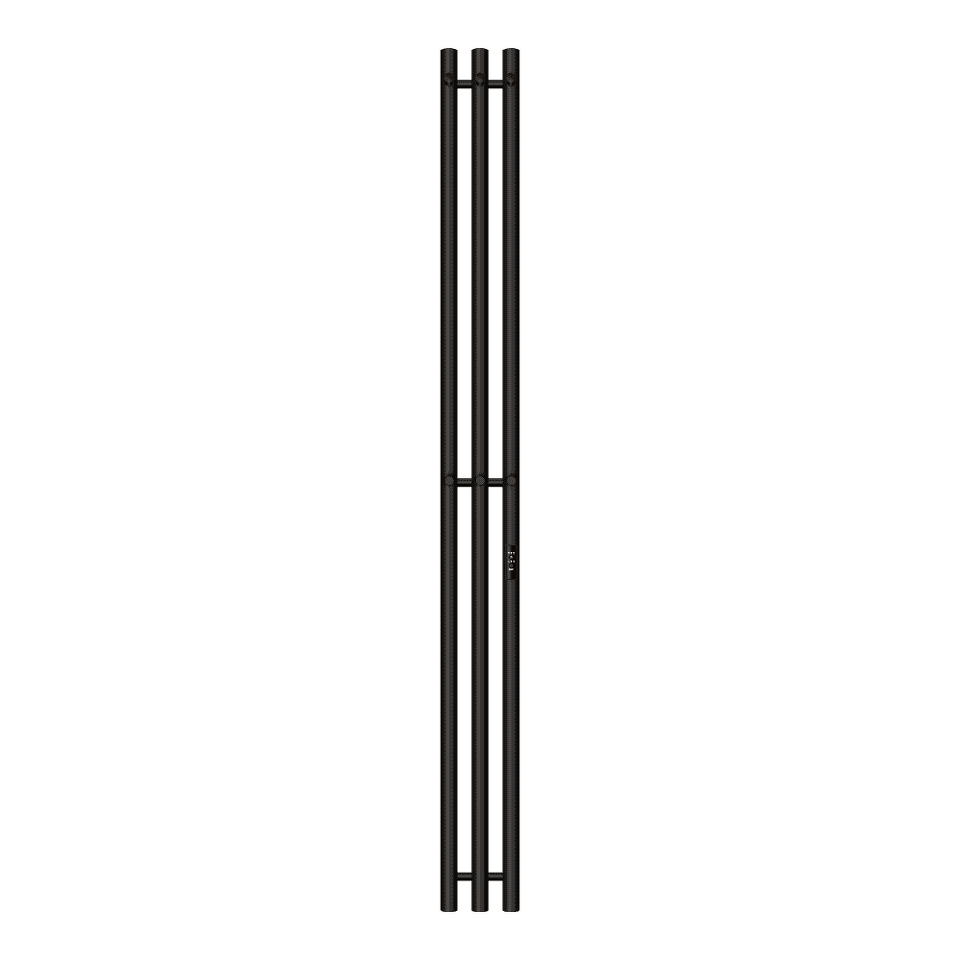 Фото №1  Полотенцесушитель Полотенцесушитель электрический Primoclima Sol R C E Black 150*12 3
