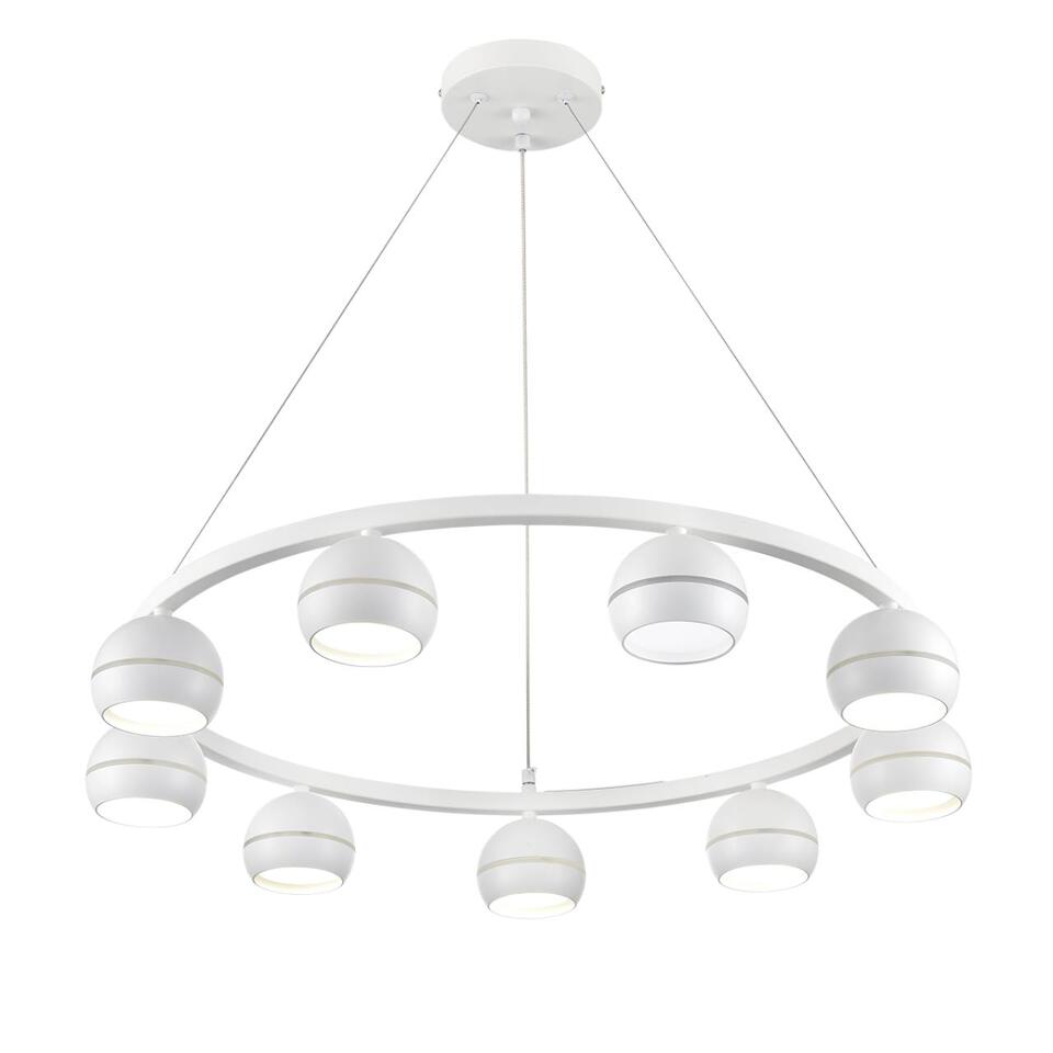 Фото №8  Подвесной светильник LUMION 8254/9 COMFI LN26 246 белый металл Светильник подвесной LED GX53 8*7W 220V LUAZANA