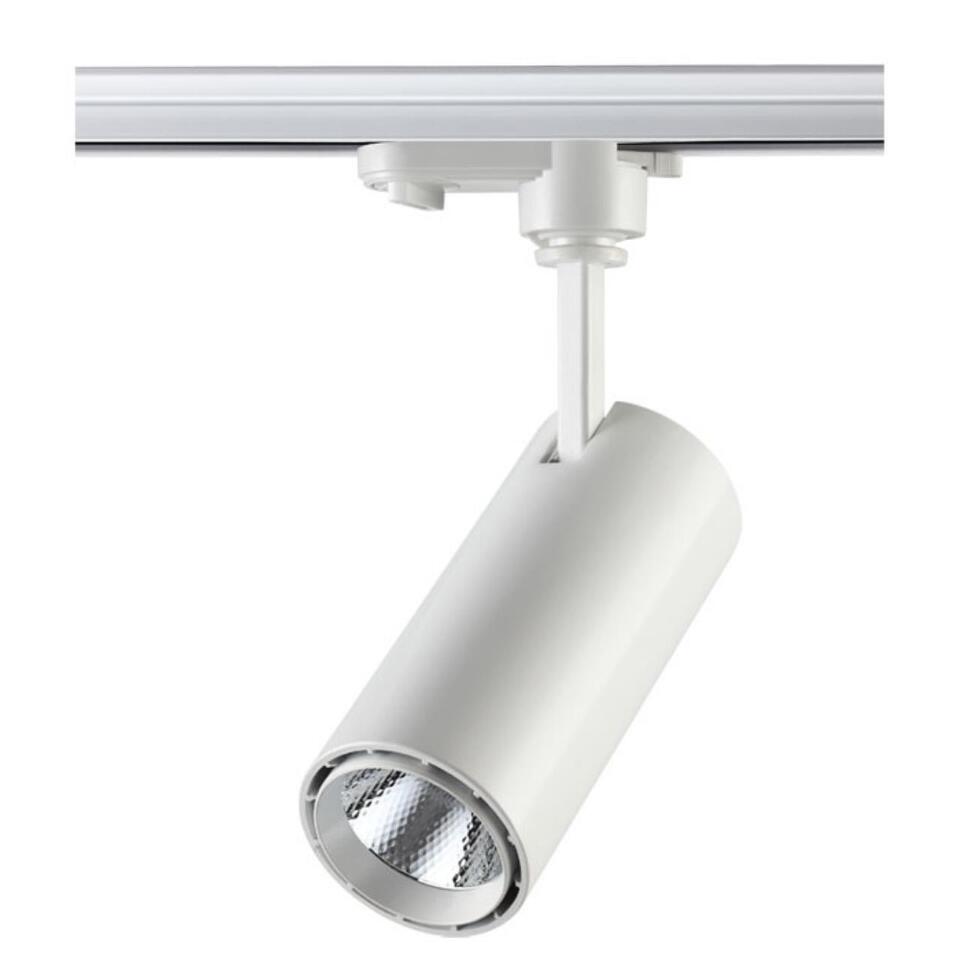 Фото №3  NOVOTECH 357547 PORT NT18 122 белый Светильник трековый однофазный трехжильный IP20 LED 4000K 15W 160-265V SELENE